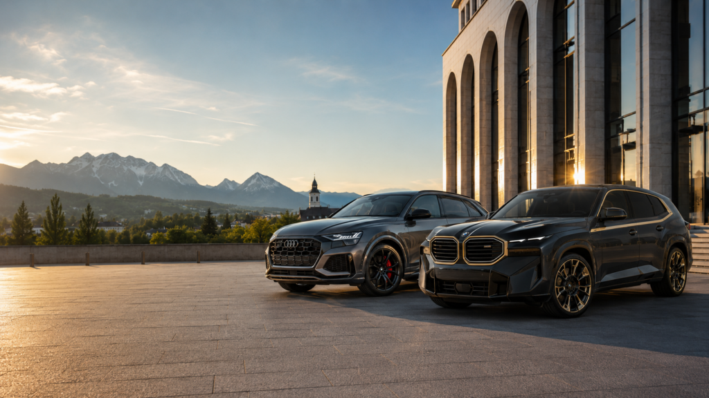 mit Audi RSQ8 SUV Quattro Tiptronic​ und BMW XM Plug-in-Hybrid